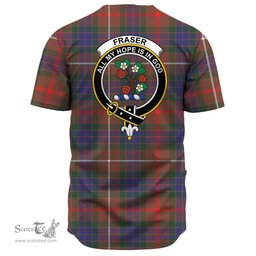 Scottish Fraser Hunting Modern Clan Tartan Baseball Jersey - Crest Classic Scottish Plaid Tartan Plaid