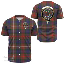 Scottish Fraser Hunting Modern Clan Tartan Baseball Jersey - Crest Classic Scottish Plaid Tartan Plaid