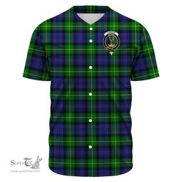 Scottish Gordon Modern Clan Tartan Baseball Jersey - Crest Classic Scottish Plaid Tartan Plaid