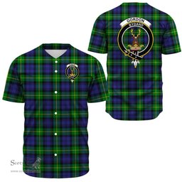 Scottish Gordon Modern Clan Tartan Baseball Jersey - Crest Classic Scottish Plaid Tartan Plaid