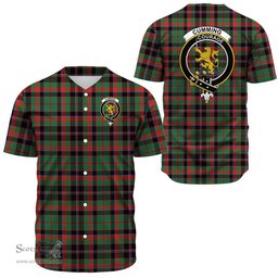 Scottish Cumming Hunting Ancient Clan Tartan Baseball Jersey - Crest Classic Scottish Plaid Tartan Plaid
