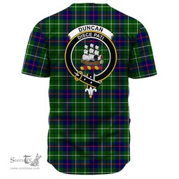 Scottish Duncan Modern Clan Tartan Baseball Jersey - Crest Classic Scottish Plaid Tartan Plaid