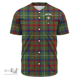 Scottish Shaw Green Modern Clan Tartan Baseball Jersey - Crest Classic Scottish Plaid Tartan Plaid