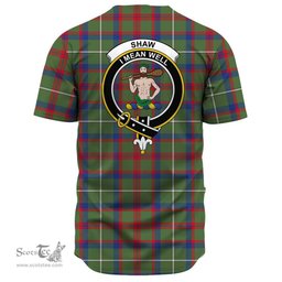 Scottish Shaw Green Modern Clan Tartan Baseball Jersey - Crest Classic Scottish Plaid Tartan Plaid