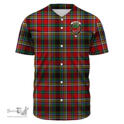 Scottish Anderson of Arbrake Clan Tartan Baseball Jersey - Crest Classic Scottish Plaid Tartan Plaid