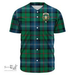 Scottish Urquhart Ancient Clan Tartan Baseball Jersey - Crest Classic Scottish Plaid Tartan Plaid