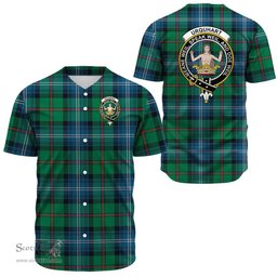Scottish Urquhart Ancient Clan Tartan Baseball Jersey - Crest Classic Scottish Plaid Tartan Plaid