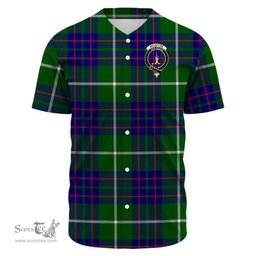 Scottish MacIntyre Hunting Modern Clan Tartan Baseball Jersey - Crest Classic Scottish Plaid Tartan Plaid