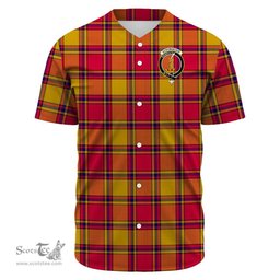 Scottish Scrymgeour Clan Tartan Baseball Jersey - Crest Classic Scottish Plaid Tartan Plaid