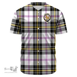 Scottish MacPherson Dress Modern Clan Tartan Baseball Jersey - Crest Classic Scottish Plaid Tartan Plaid