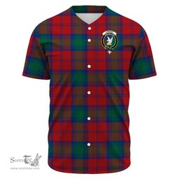 Scottish Lindsay Modern Clan Tartan Baseball Jersey - Crest Classic Scottish Plaid Tartan Plaid