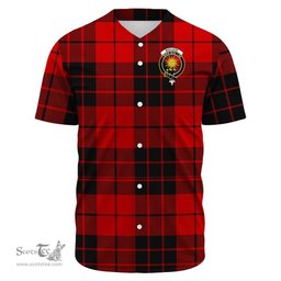 Scottish MacLeod of Raasay Clan Tartan Baseball Jersey - Crest Classic Scottish Plaid Tartan Plaid