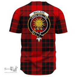 Scottish MacLeod of Raasay Clan Tartan Baseball Jersey - Crest Classic Scottish Plaid Tartan Plaid