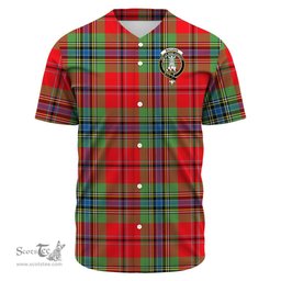 Scottish MacLean of Duart Modern Clan Tartan Baseball Jersey - Crest Classic Scottish Plaid Tartan Plaid