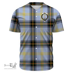 Scottish Bell of the Borders Clan Tartan Baseball Jersey - Crest Classic Scottish Plaid Tartan Plaid