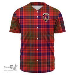 Scottish Lumsden Modern Clan Tartan Baseball Jersey - Crest Classic Scottish Plaid Tartan Plaid