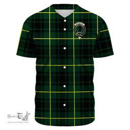 Scottish MacArthur Modern Clan Tartan Baseball Jersey - Crest Classic Scottish Plaid Tartan Plaid