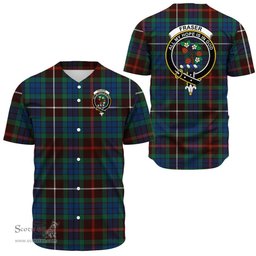 Scottish Fraser Hunting Ancient Clan Tartan Baseball Jersey - Crest Classic Scottish Plaid Tartan Plaid