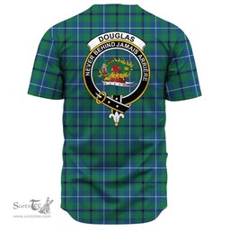 Scottish Douglas Ancient Clan Tartan Baseball Jersey - Crest Classic Scottish Plaid Tartan Plaid