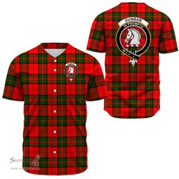 Scottish Dunbar Modern Clan Tartan Baseball Jersey - Crest Classic Scottish Plaid Tartan Plaid