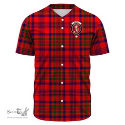 Scottish Murray of Tulloch Modern Clan Tartan Baseball Jersey - Crest Classic Scottish Plaid Tartan Plaid