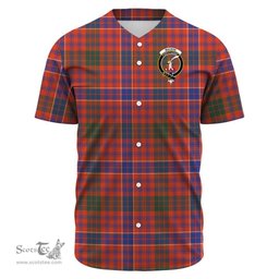 Scottish MacRae Ancient Clan Tartan Baseball Jersey - Crest Classic Scottish Plaid Tartan Plaid