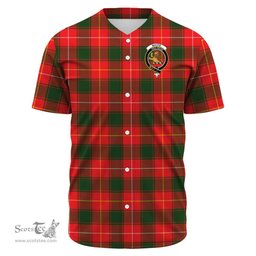 Scottish MacFie Clan Tartan Baseball Jersey - Crest Classic Scottish Plaid Tartan Plaid