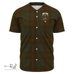 Scottish Gray Hunting Clan Tartan Baseball Jersey - Crest Classic Scottish Plaid Tartan Plaid