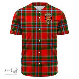 Scottish Drummond of Perth Clan Tartan Baseball Jersey - Crest Classic Scottish Plaid Tartan Plaid
