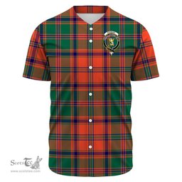 Scottish Stewart of Appin Ancient Clan Tartan Baseball Jersey - Crest Classic Scottish Plaid Tartan Plaid