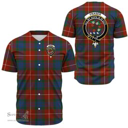 Scottish Fraser Ancient Clan Tartan Baseball Jersey - Crest Classic Scottish Plaid Tartan Plaid