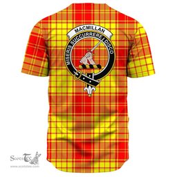 Scottish MacMillan Clan Clan Tartan Baseball Jersey - Crest Classic Scottish Plaid Tartan Plaid
