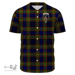 Scottish Clelland Modern Clan Tartan Baseball Jersey - Crest Classic Scottish Plaid Tartan Plaid