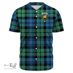 Scottish Campbell Ancient Clan Tartan Baseball Jersey - Crest Classic Scottish Plaid Tartan Plaid