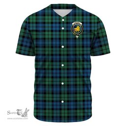 Scottish Campbell Ancient Clan Tartan Baseball Jersey - Crest Classic Scottish Plaid Tartan Plaid