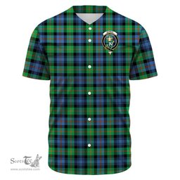 Scottish Murray of Atholl Ancient Clan Tartan Baseball Jersey - Crest Classic Scottish Plaid Tartan Plaid