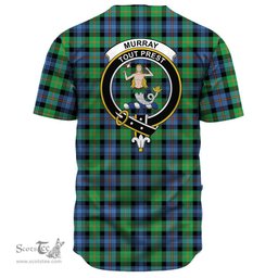 Scottish Murray of Atholl Ancient Clan Tartan Baseball Jersey - Crest Classic Scottish Plaid Tartan Plaid