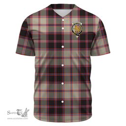 Scottish MacPherson Hunting Ancient Clan Tartan Baseball Jersey - Crest Classic Scottish Plaid Tartan Plaid