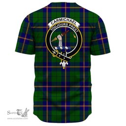 Scottish Carmichael Modern Clan Tartan Baseball Jersey - Crest Classic Scottish Plaid Tartan Plaid