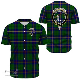 Scottish Carmichael Modern Clan Tartan Baseball Jersey - Crest Classic Scottish Plaid Tartan Plaid