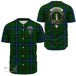 Scottish Henderson Modern Clan Tartan Baseball Jersey - Crest Classic Scottish Plaid Tartan Plaid
