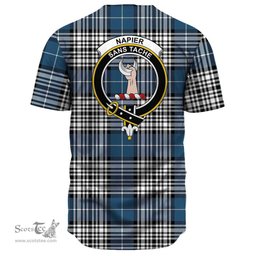 Scottish Napier Modern Clan Tartan Baseball Jersey - Crest Classic Scottish Plaid Tartan Plaid