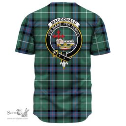 Scottish MacDonald of the Isles Hunting Ancient Clan Tartan Baseball Jersey - Crest Classic Scottish Plaid Tartan Plaid
