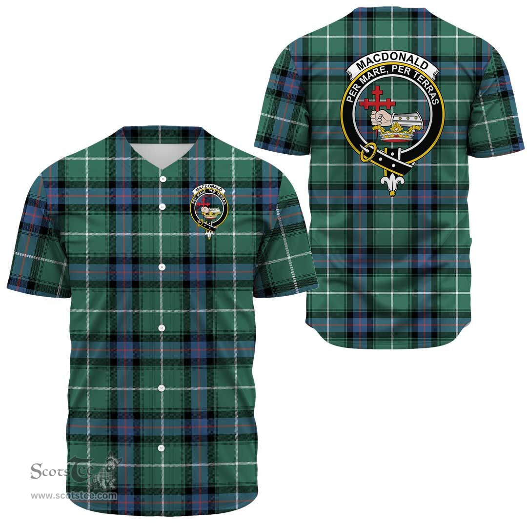 Scottish MacDonald of the Isles Hunting Ancient Clan Tartan Baseball Jersey - Crest Classic Scottish Plaid Tartan Plaid