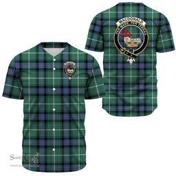 Scottish MacDonald of the Isles Hunting Ancient Clan Tartan Baseball Jersey - Crest Classic Scottish Plaid Tartan Plaid
