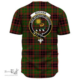 Scottish Buchan Modern Clan Tartan Baseball Jersey - Crest Classic Scottish Plaid Tartan Plaid