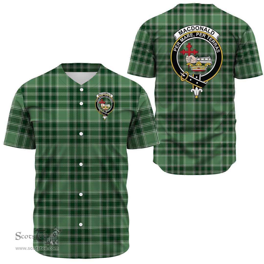 Scottish MacDonald Lord of the Isles Hunting Clan Tartan Baseball Jersey - Crest Classic Scottish Plaid Tartan Plaid
