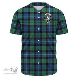Scottish Hunter Ancient Clan Tartan Baseball Jersey - Crest Classic Scottish Plaid Tartan Plaid