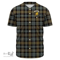 Scottish Campbell Argyll Weathered Clan Tartan Baseball Jersey - Crest Classic Scottish Plaid Tartan Plaid