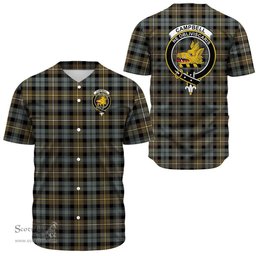 Scottish Campbell Argyll Weathered Clan Tartan Baseball Jersey - Crest Classic Scottish Plaid Tartan Plaid